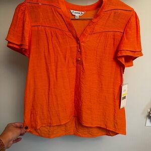 Nanette Lepore Vibrant Orange Blouse